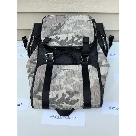 Michael Kors backpack cooper logo denim backpack utility rucksack black - Picture 7 of 12